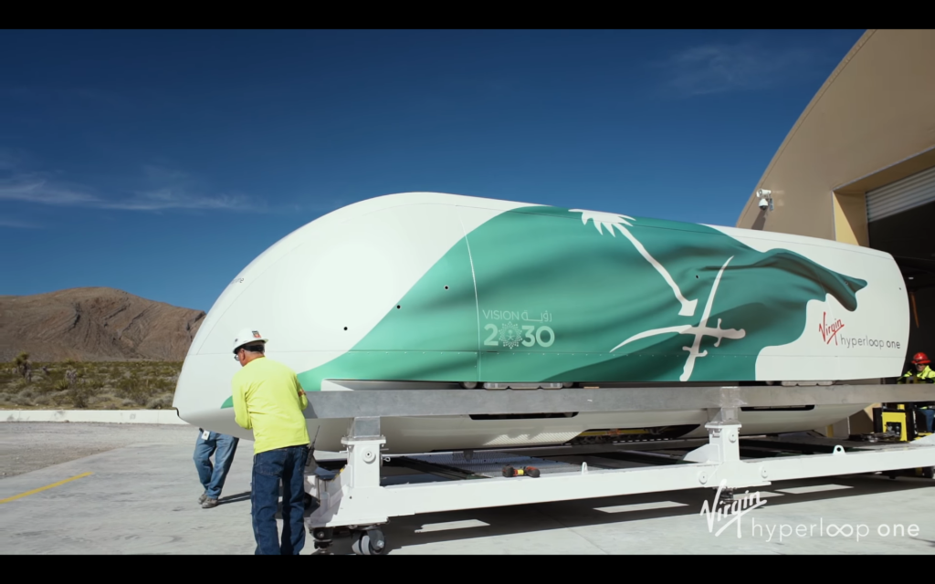 В США показали первый полноценный прототип капсулы Hyperloop One